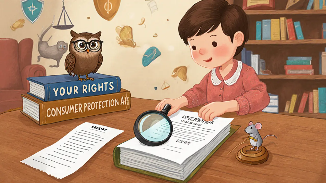 Владелец кладет на стол чек, веткарту и акт вскрытия под наблюдением совы.