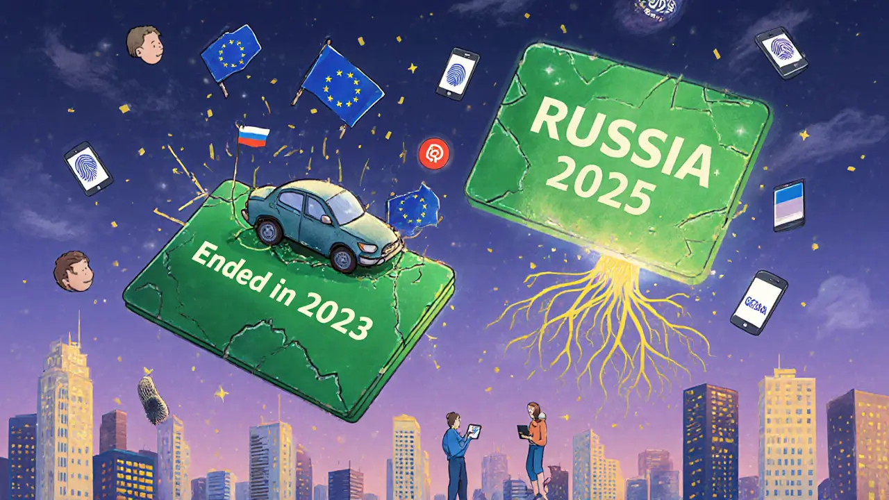 Две зелёные карты: одна ломается, другая становится цифровой и растёт как дерево в российском городе.