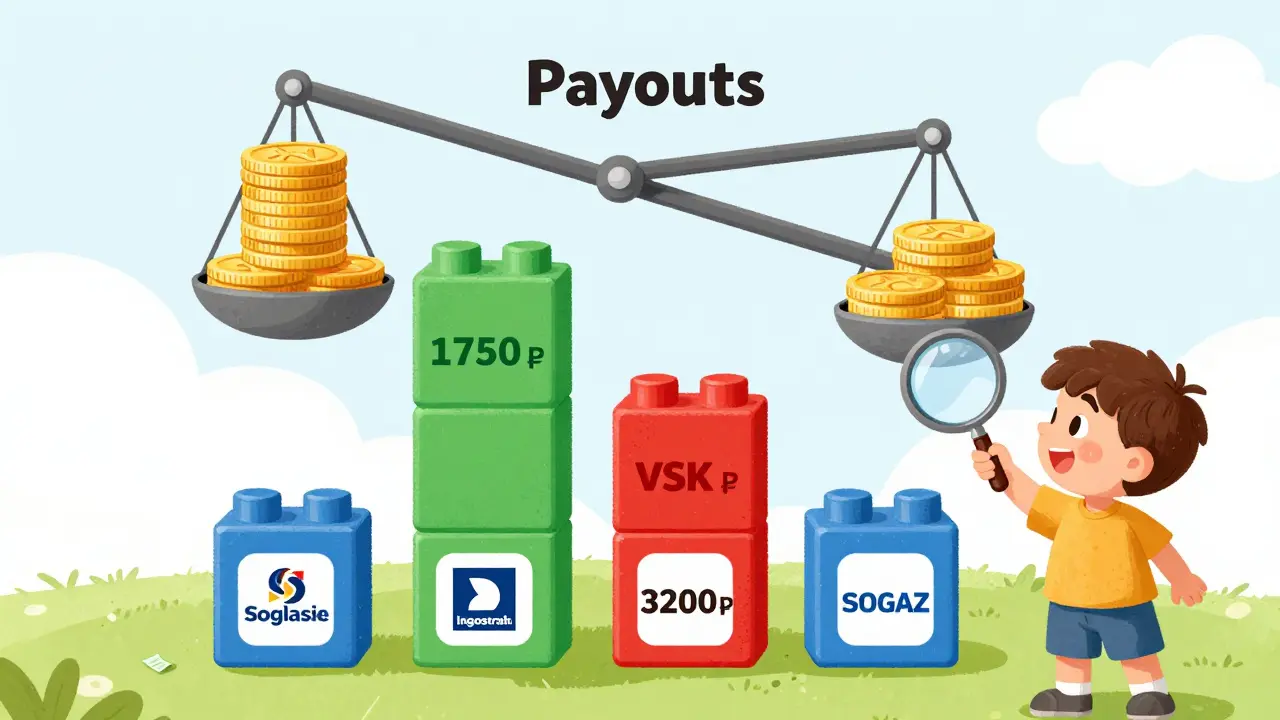 Цветная игра с блоками-страховками, где один блок самый дешёвый, а другой — с высокими выплатами.