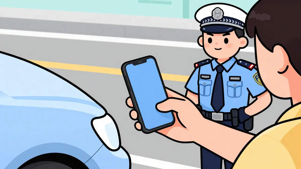 Фотографирование царапины на бампере для полиции.