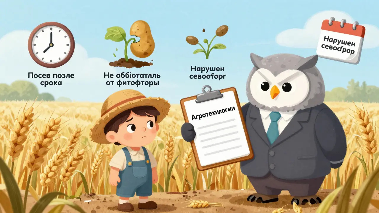 Исключения в агростраховании: штрафы за нарушение агротехнологий