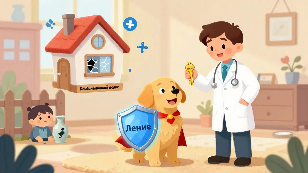 Комбинированный полис для питомца: лечение + ответственность владельца - что выбрать в 2026 году