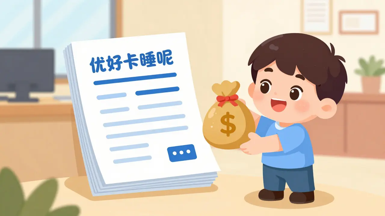 Успешный клиент держит деньги рядом с утверждённой папкой бумаг.