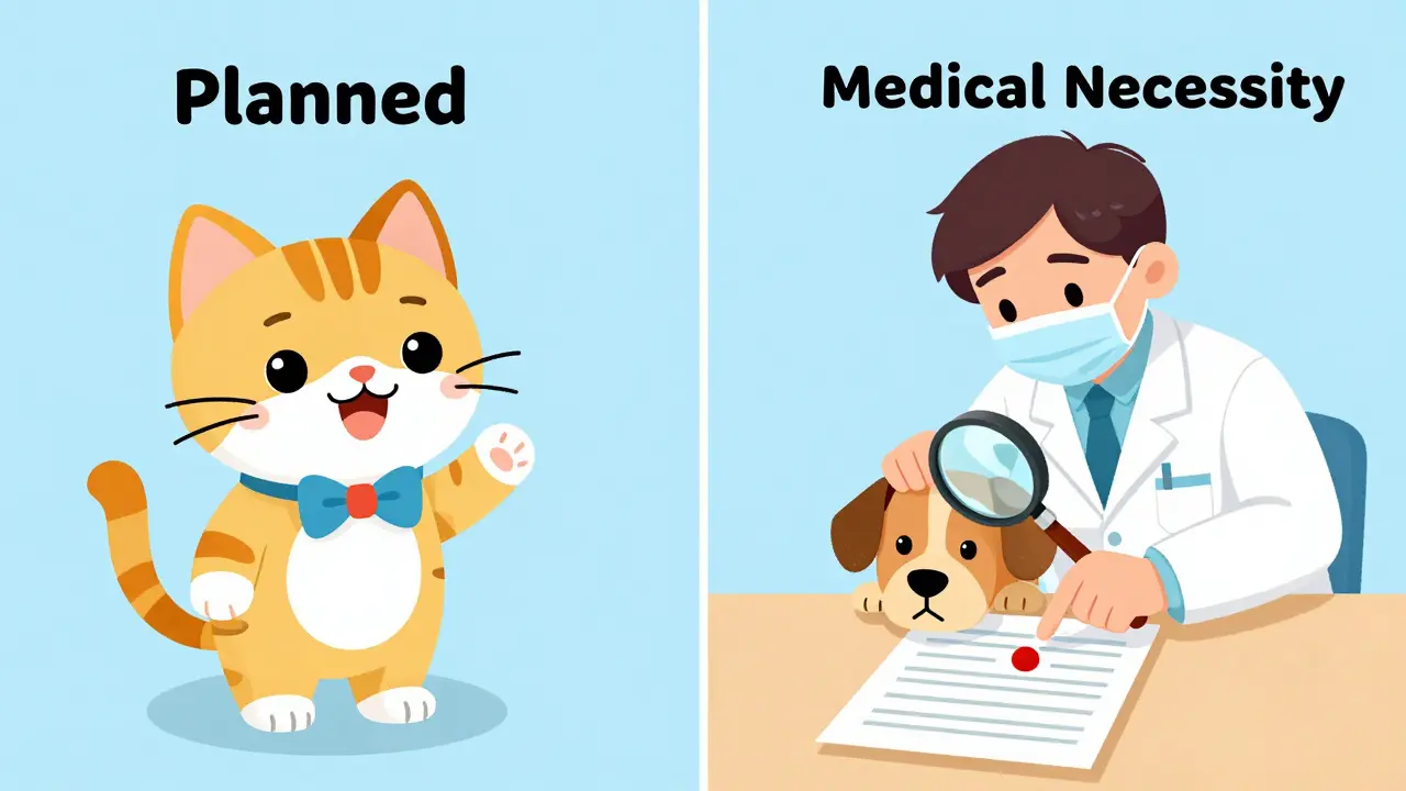 Сравнение планового осмотра и медицинского обследования питомца
