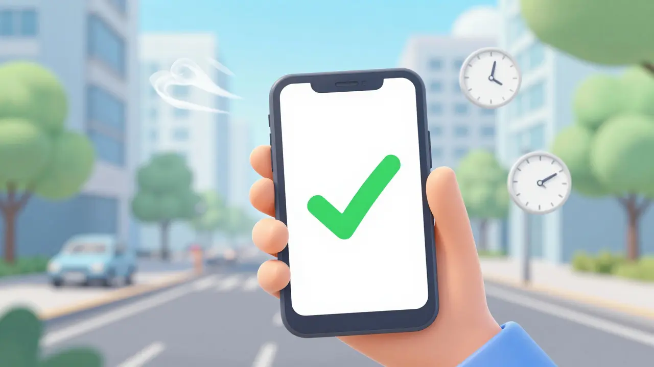 Отправка заявления через мобильное приложение смартфона